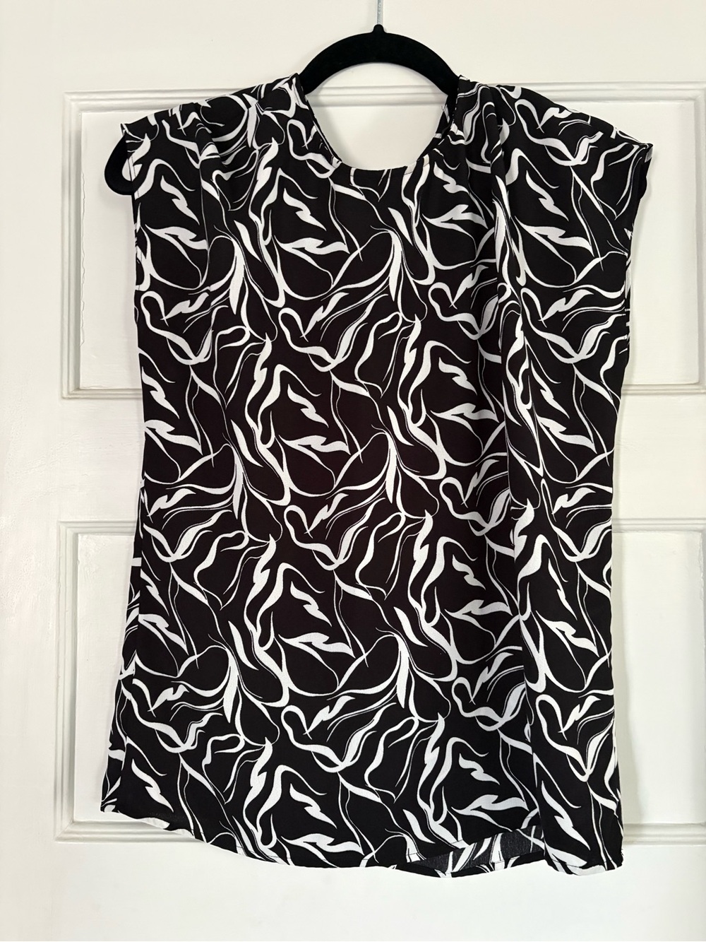 Halogen Black & White Patterned Women's Blouse